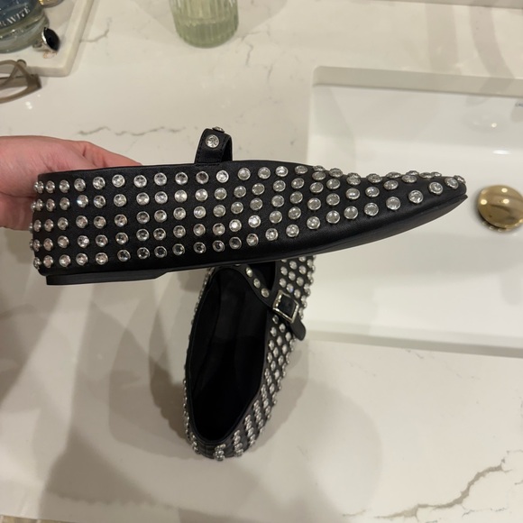 Tony Bianco Studded Black Mary Jane Shoes - Picture 3 of 7